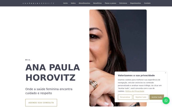 Screenshot of anahorovitz.com.br