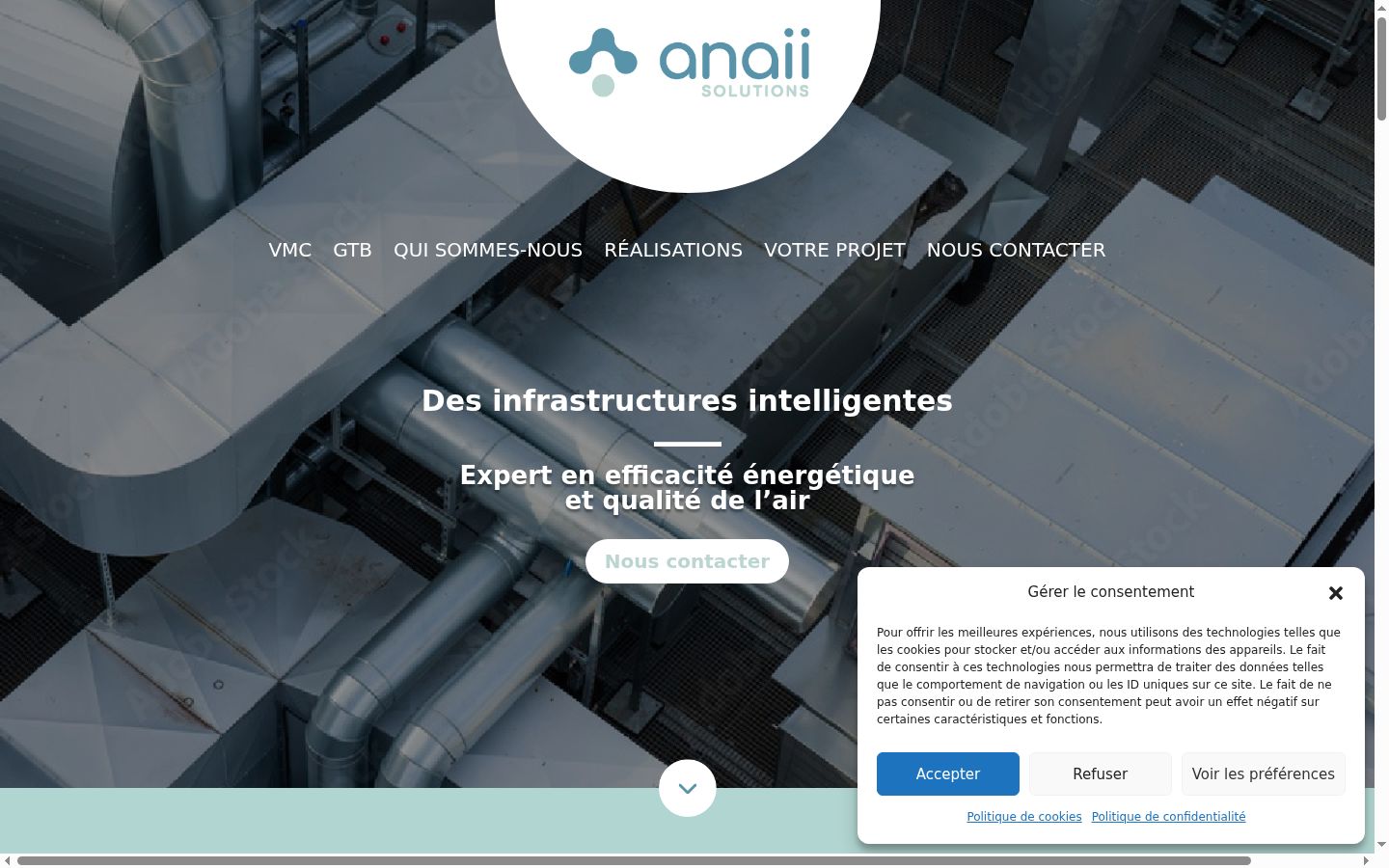 Screenshot tal-banner tal-kunsens muri qabel kwalunkwe interazzjoni