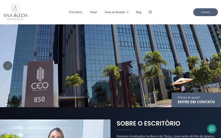 Screenshot of anaikeda.adv.br