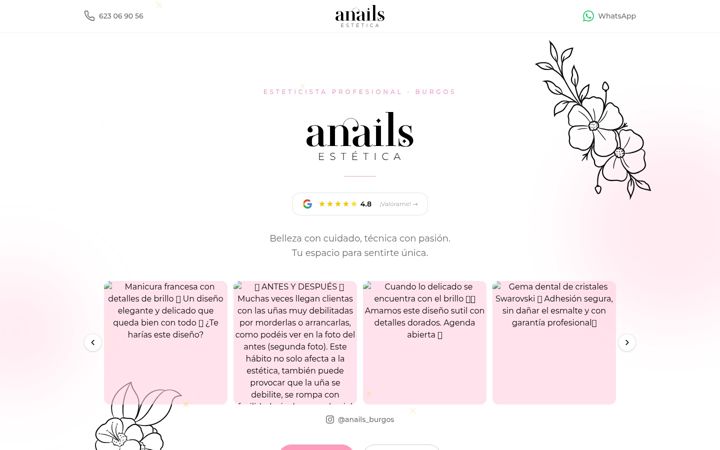 Screenshot of anails.es