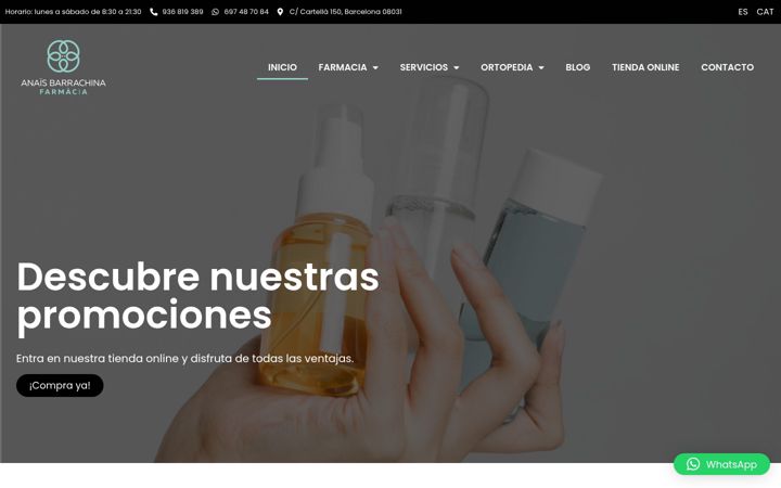 Screenshot of anaisbarrachinafarmacia.com