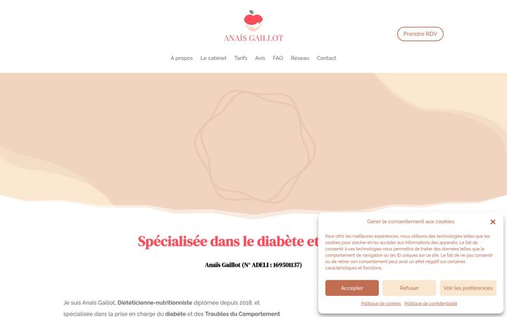 Screenshot di anaisgdiet.fr