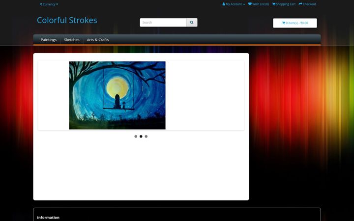 Screenshot of anaishabhat.com