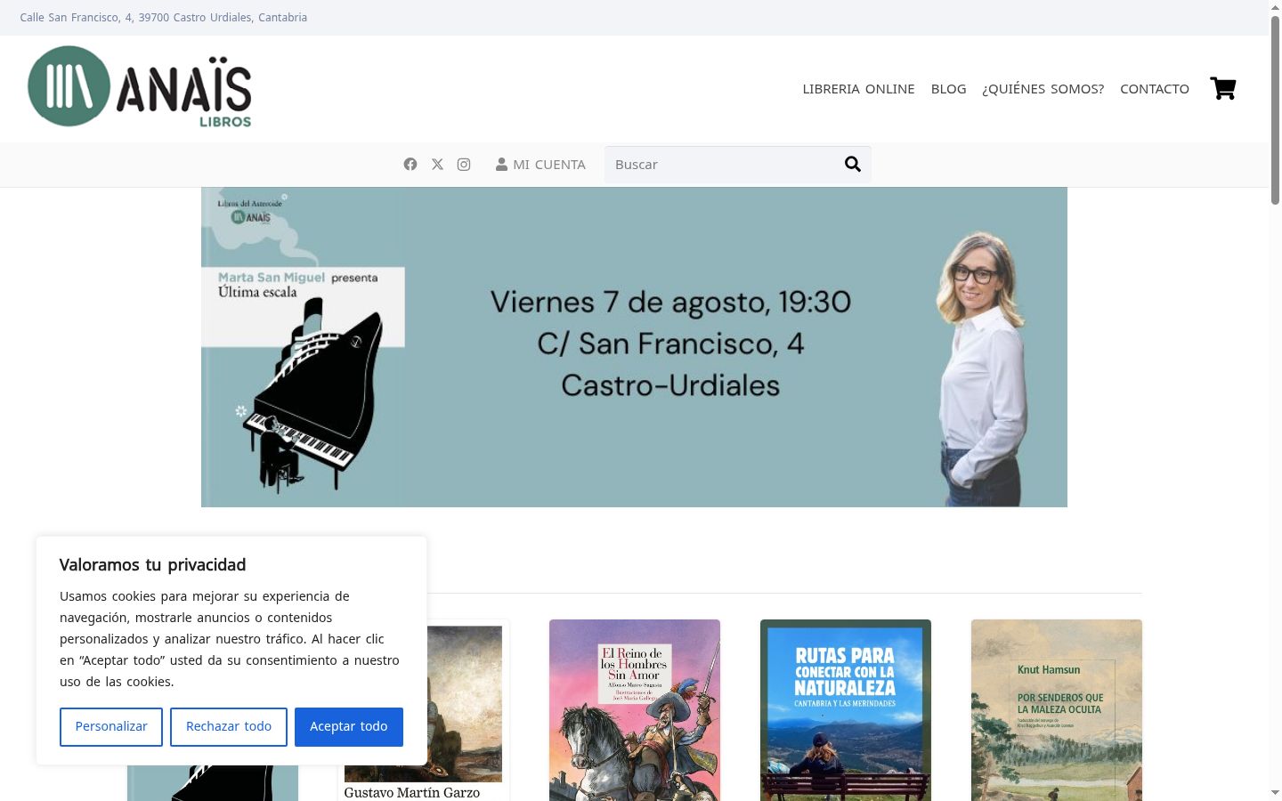 Screenshot tal-banner tal-kunsens muri qabel kwalunkwe interazzjoni