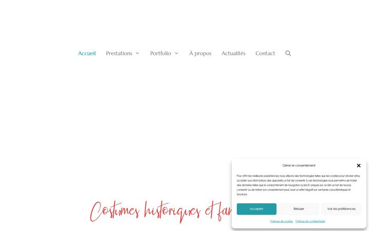 Screenshot of anaismeratcostumiere.fr