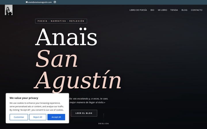 Screenshot of anaissanagustin.es