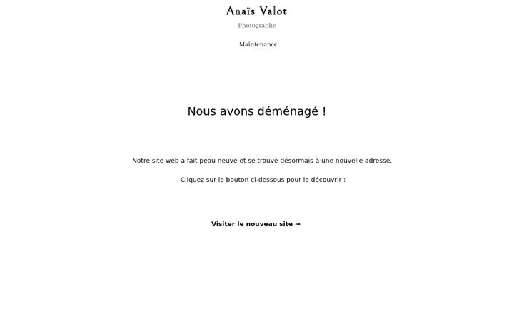 Screenshot of anaisvalotphotographe.com