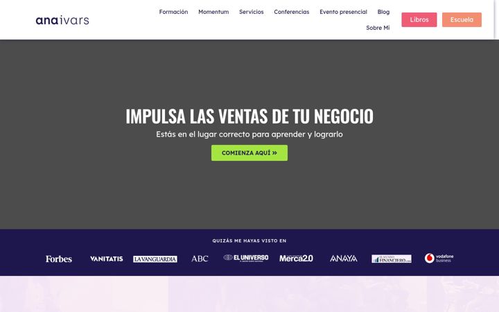 Screenshot of anaivars.com