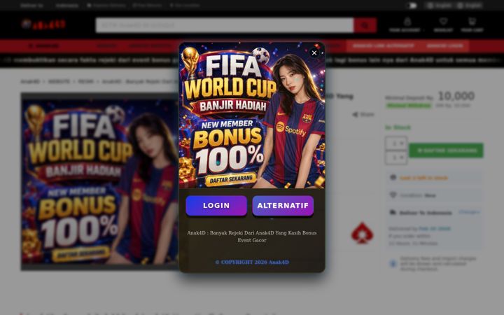 Screenshot of anak4d.org