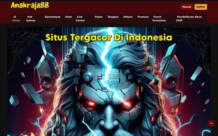 Screenshot of anakraja88.com