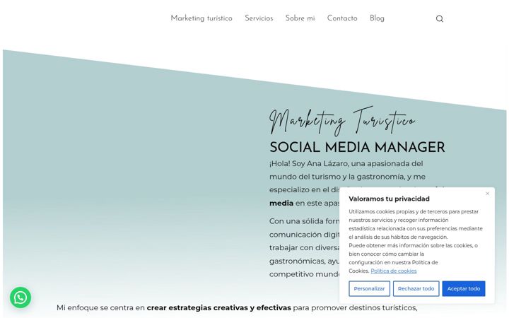 Screenshot of analazaromarketing.com