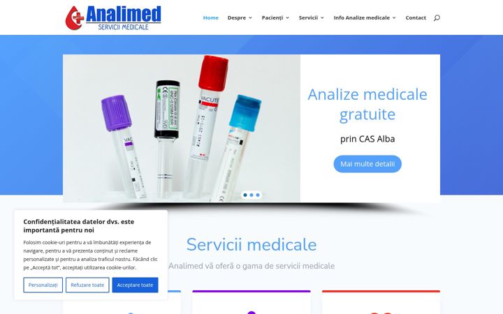 Zrzut ekranu analimed.ro