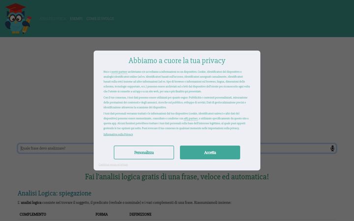 Screenshot of analisilogicaonline.it