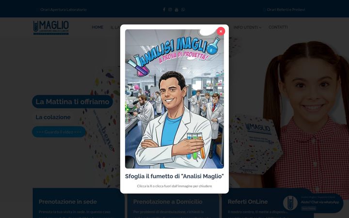 Screenshot of analisimaglio.it