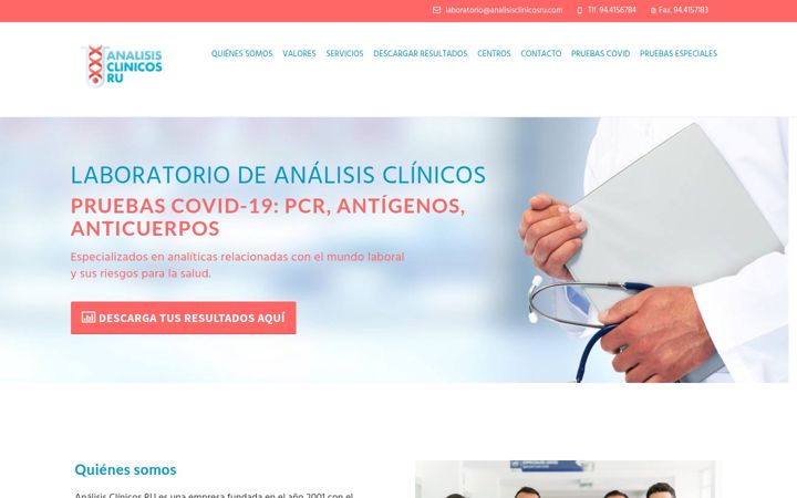 Screenshot of analisisclinicosru.com