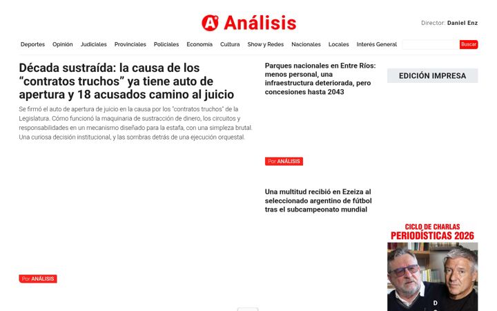 Screenshot of analisisdigital.com.ar