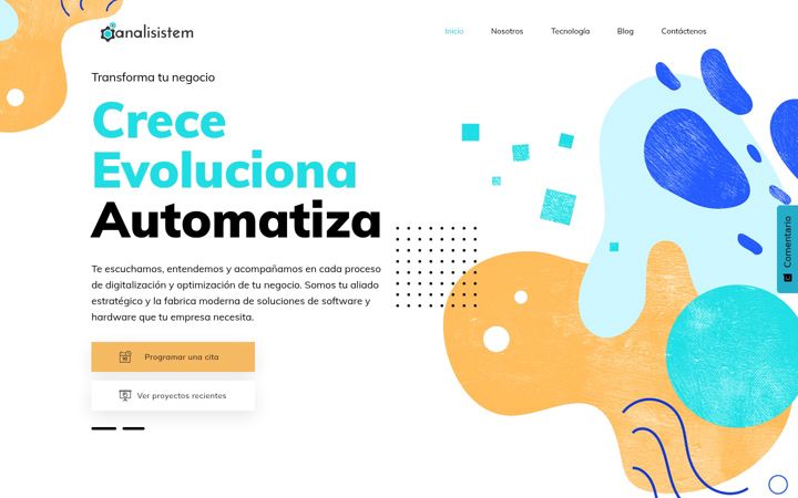 Screenshot of analisistem.com