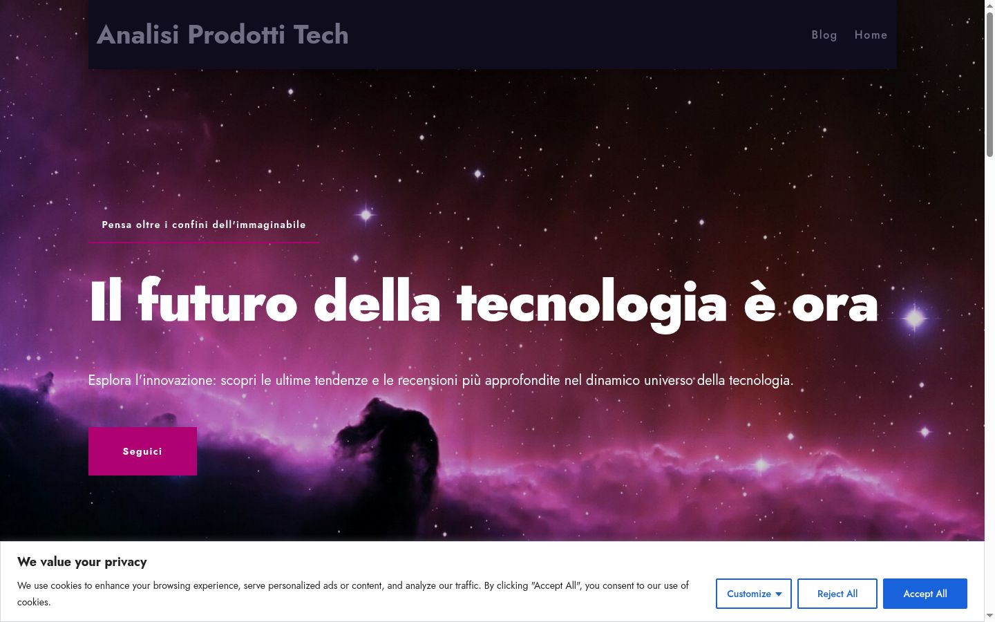 Sutikimo reklamjuostės, rodytos prieš bet kokią sąveiką, ekrano kopija