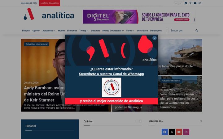 Screenshot of analitica.com