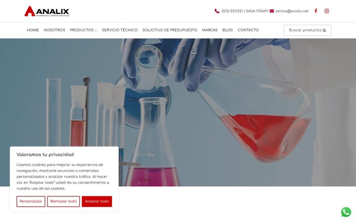 Skjermbilde av analix.net