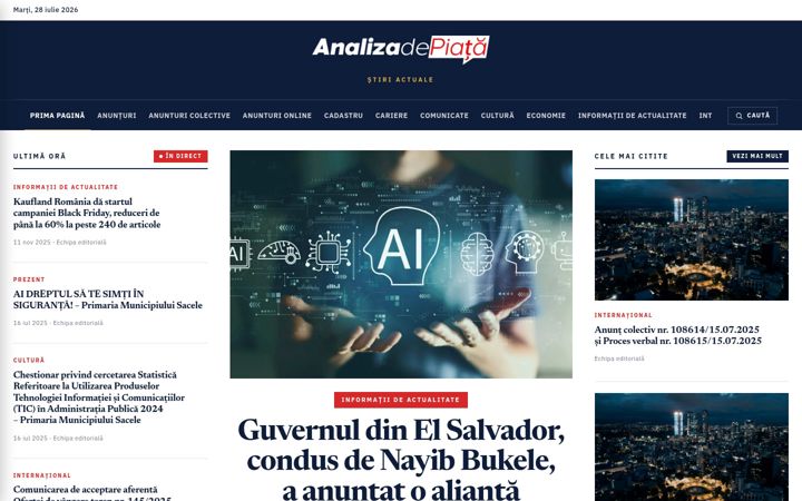 Screenshot of analizadepiata.com