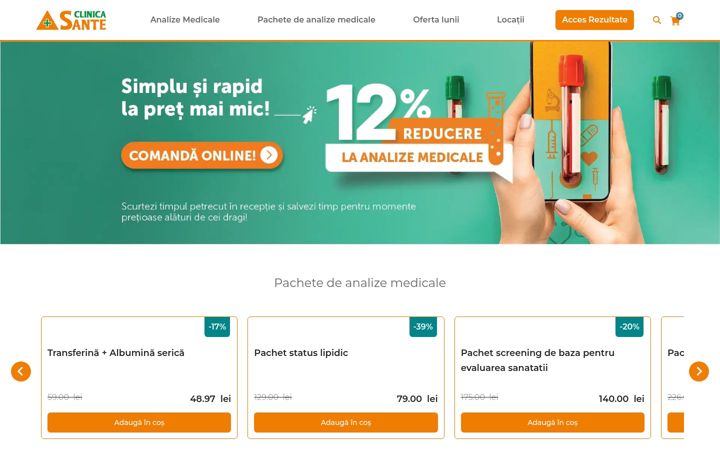 Screenshot of analizeonline.ro
