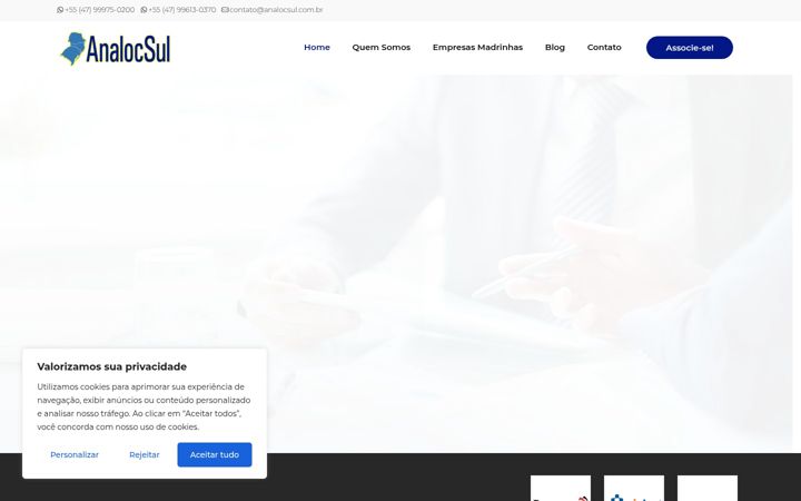 Skjermbilde av analocsul.com.br