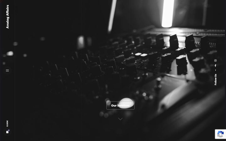 Screenshot of analog-affairs.com
