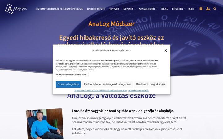 Captura de ecrã de analogmodszer.hu