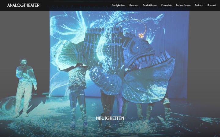 Screenshot of analogtheater.de