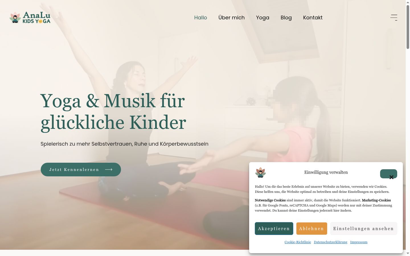 Screenshot tal-banner tal-kunsens muri qabel kwalunkwe interazzjoni