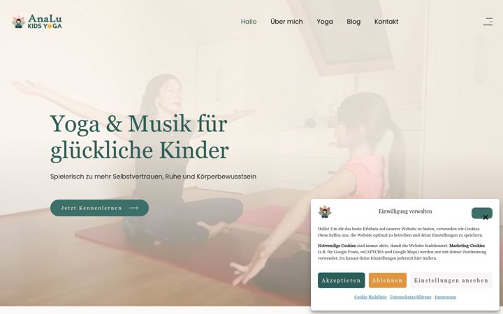 Screenshot of analu-kidsyoga.de