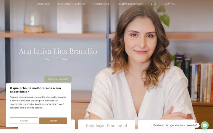 Captura de pantalla de analuisapsicologa.com.br