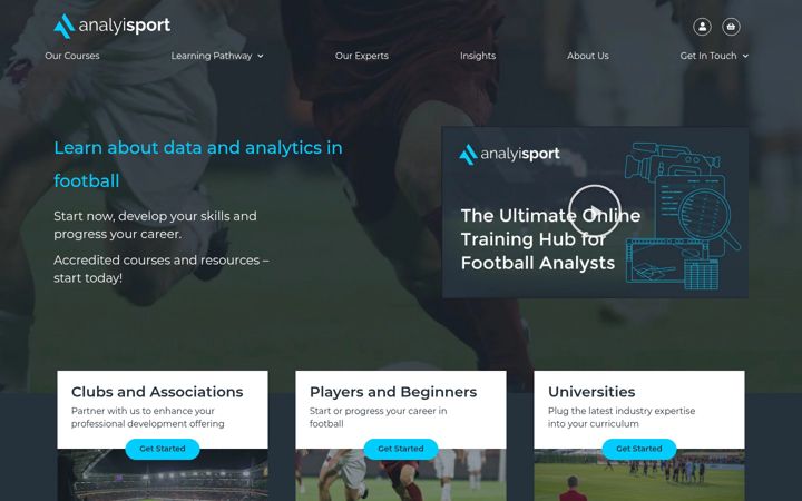 Screenshot of analyisport.com
