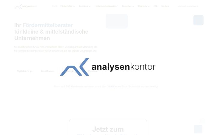 Screenshot of analysenkontor.com