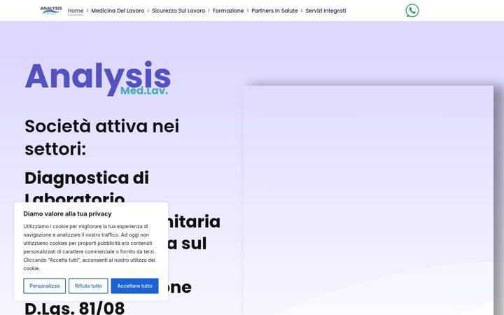Екранна снимка на analysismedlav.it