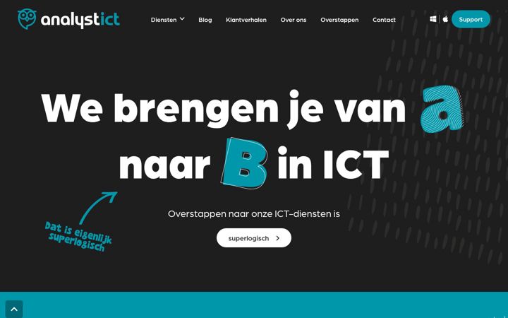 Screenshot of analyst.nl