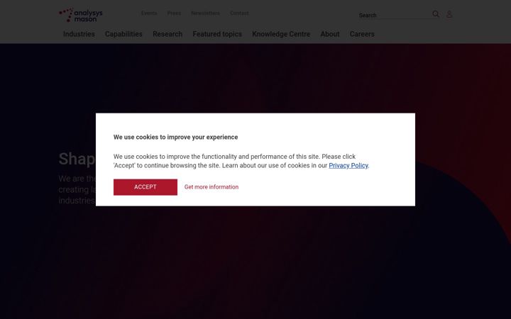 Screenshot of analysysmason.com