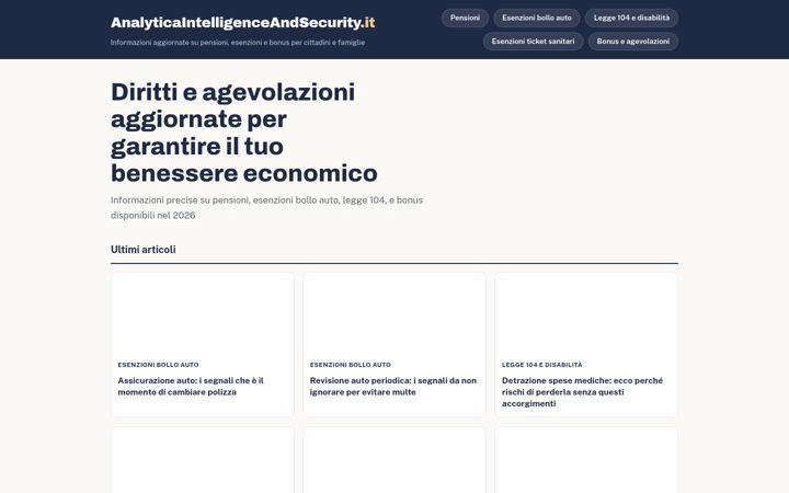 Screenshot of analyticaintelligenceandsecurity.it