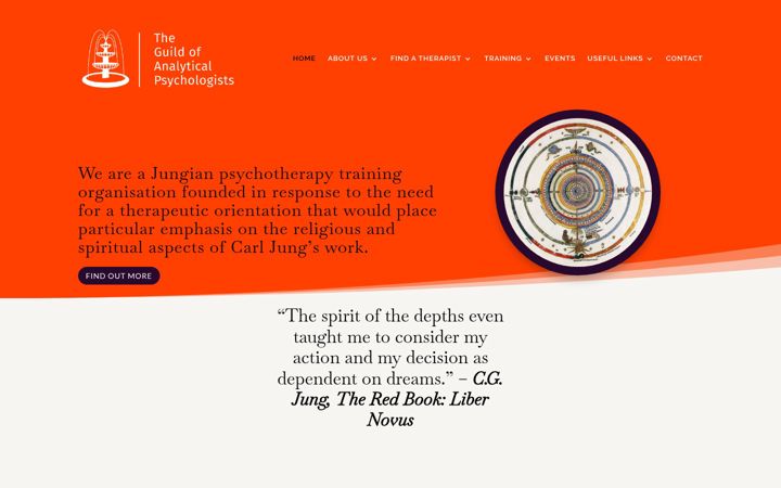 Screenshot of analyticalpsychology.org