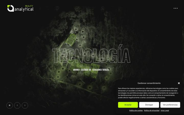 Screenshot of analyticalreality.com