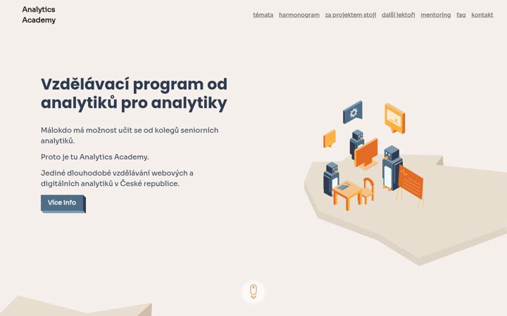 Screenshot of analytics-academy.cz