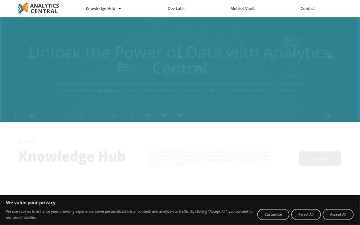 Screenshot of analytics-central.com
