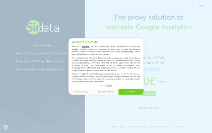 Screenshot of analytics-helper.com