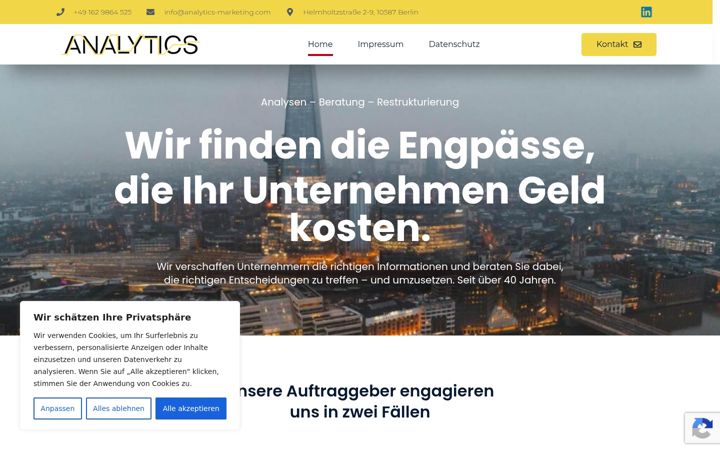 Screenshot of analytics-marketing.net