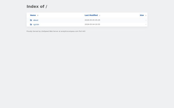 Screenshot of analyticscompass.com