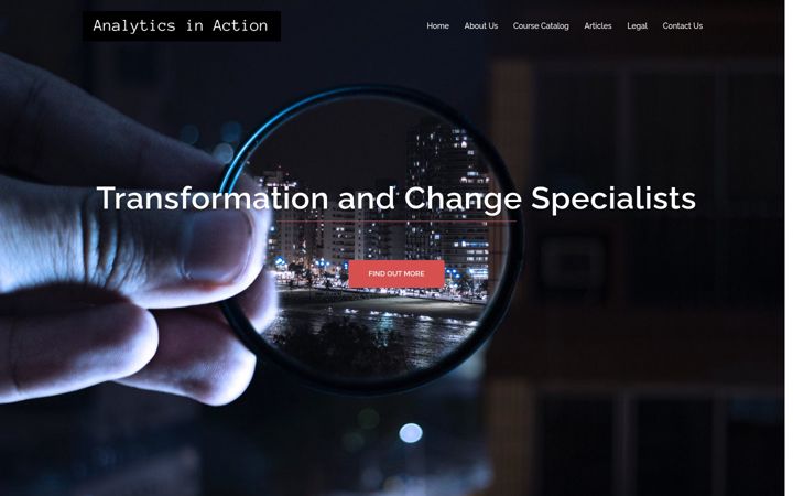 Screenshot of analyticsinaction.co.uk