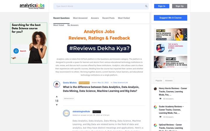 Screenshot of analyticsjobs.in