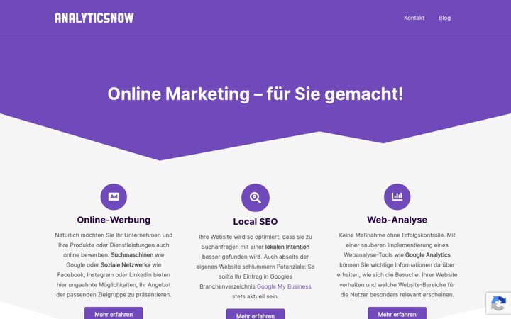 Screenshot of analyticsnow.de