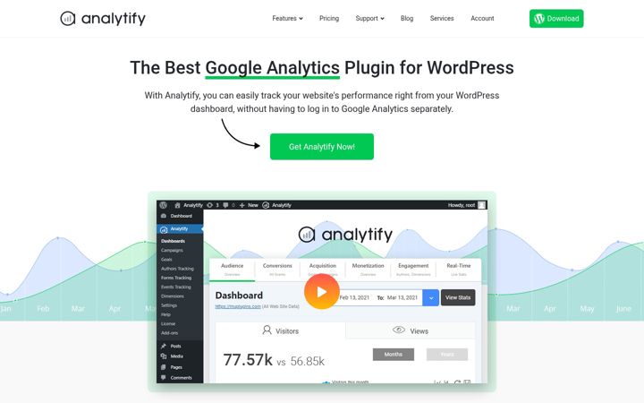 Screenshot of analytify.io